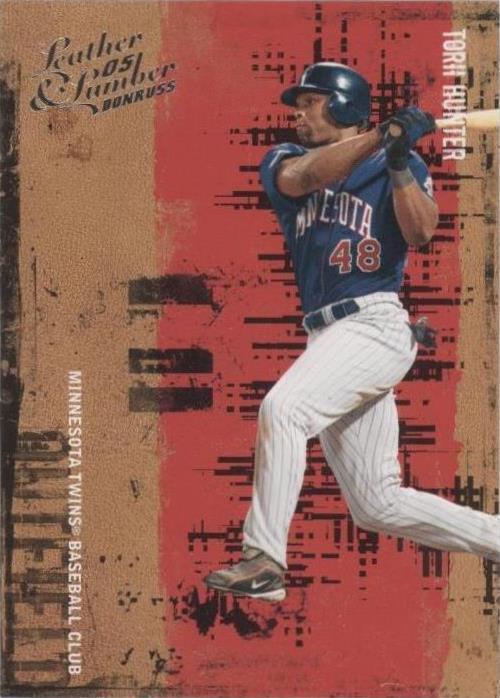 2005 Donruss Leather & Lumber - Torii Hunter #130