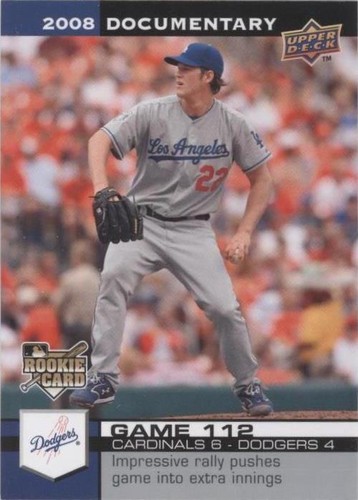 2008 Upper Deck Documentary - Clayton Kershaw #3315