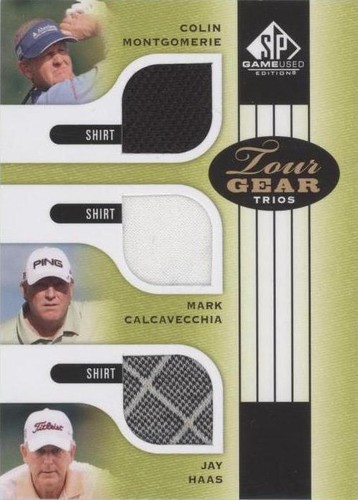 2012 SP Game Used Edition - Colin Montgomerie Jay Haas Mark Calcavecchia #TG3 MCH