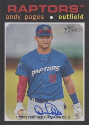 2020 Topps Heritage Minor League Edition - Andy Pages #ROA-AP