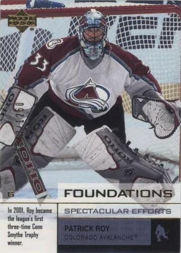 2002-03 Upper Deck Foundations - Patrick Roy #147