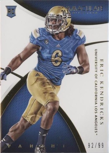 2015 Panini Immaculate Collection Collegiate Eric Kendricks #137