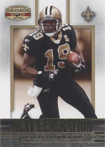 2007 Donruss Gridiron Gear Devery Henderson #NG-33