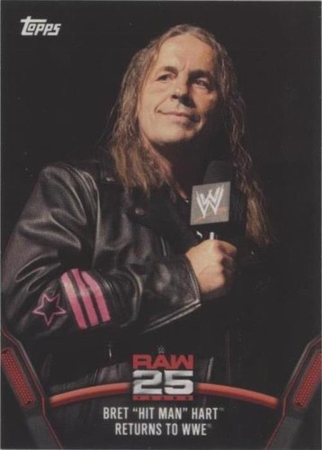 2018 Topps WWE Then Now Forever - Bret Hart #RAW-31