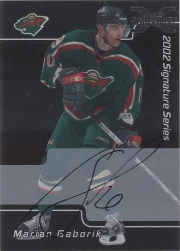 2002-03 In the Game Be A Player Signature Series - Marian Gaborik #084