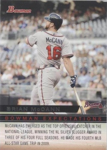 2010 Bowman - Brian McCann Tony Sanchez #BE35