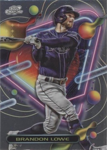 2023 TOPPS CHROME SAPPHIRE 36 Brandon Lowe - Tampa Bay Rays