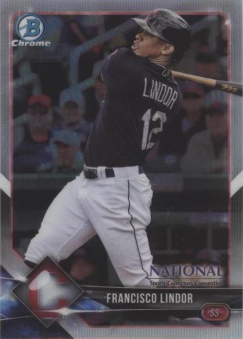 2018 Bowman Chrome National Convention - Francisco Lindor #BNR-FL