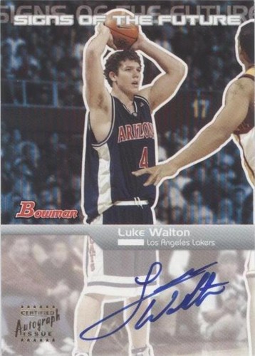 2003-04 Bowman Rookies & Stars - Luke Walton #SFA-LW