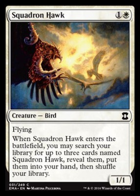 Squadron Hawk - Light Play English MTG Eternal Masters