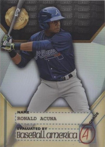 PSA 10 RONALD ACUNA JR. 2017 Bowman's Best REFRACTOR Braves