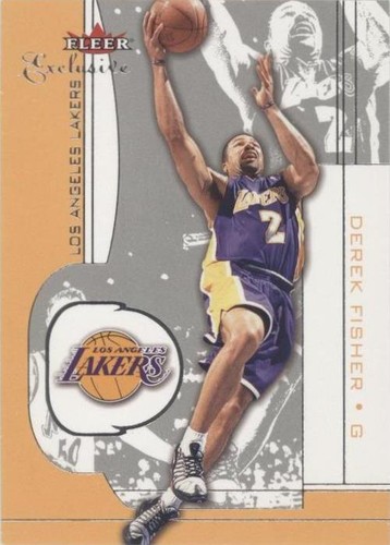 2001-02 Fleer Exclusive - Derek Fisher #18