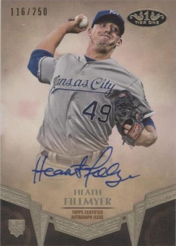 2019 Topps Tier One - Heath Fillmyer #BA-HF