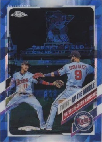 2021 Topps Chrome Sapphire Edition - Jorge Polanco Marwin Gonzalez #553