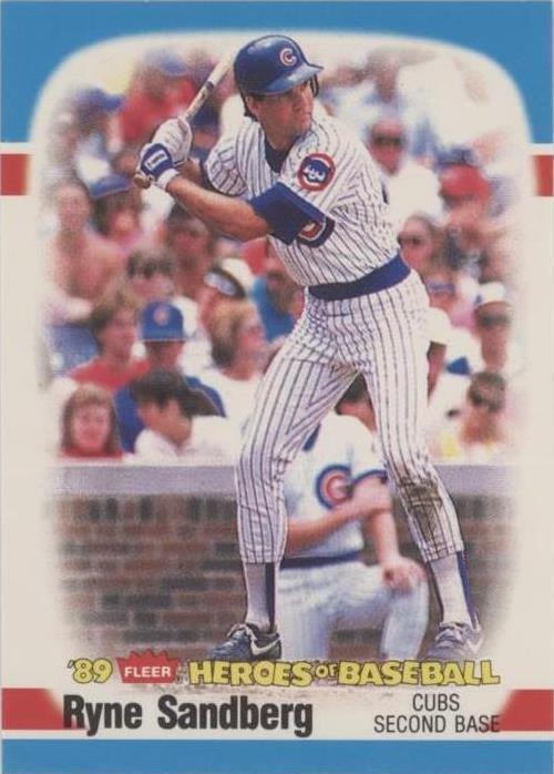 1989 Fleer Heroes of Baseball - Ryne Sandberg #35
