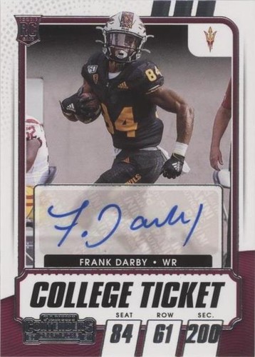 2021 Panini Contenders Draft Picks Frank Darby #133