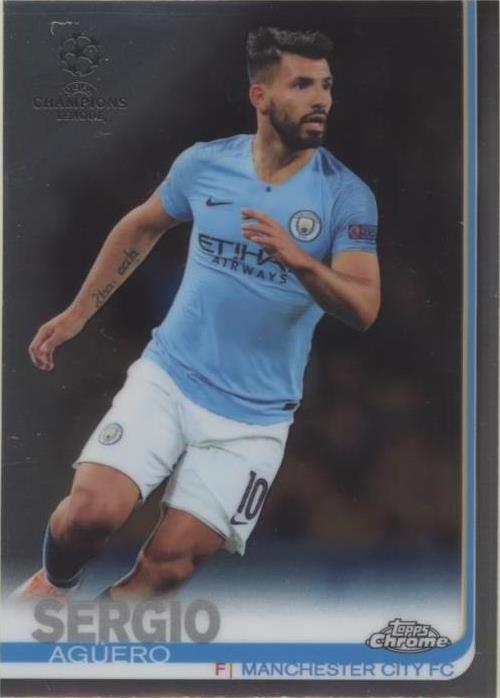 2018-19 Topps Chrome UCL Sergio Aguero #79
