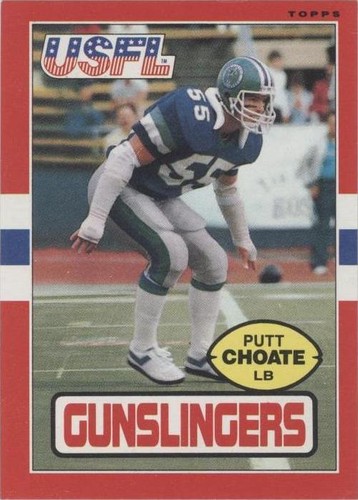 1985 Topps USFL Putt Choate #115