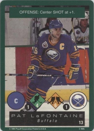 1995-96 Playoff One on One Challenge - Pat LaFontaine #13