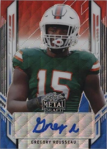 2021 Leaf Metal Draft Greg Rousseau #PA-GR1