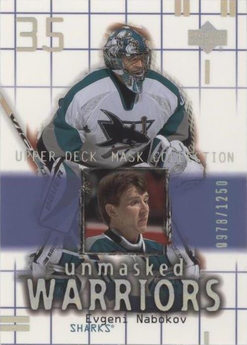 2001-02 Upper Deck Mask Collection - Evgeni Nabokov #187