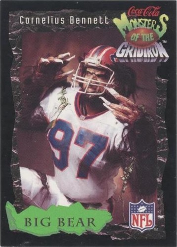 1994 Classic Pro Line Live Coca-Cola Monsters of the Gridiron Cornelius Bennett #3