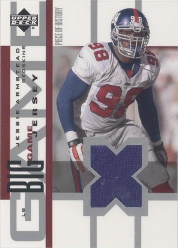 2002 Upper Deck Piece Of History Jessie Armstead #BGJ-JA