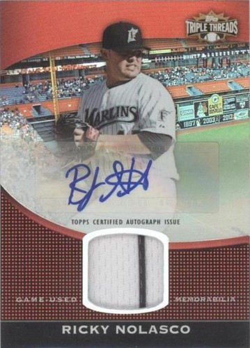 2011 Topps Triple Threads - Ricky Nolasco #TTUAR-38