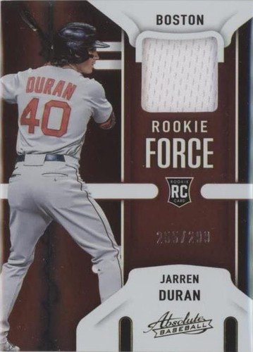 2022 Panini Absolute - Jarren Duran #RF-JD