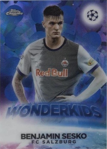 2022-23 Topps Chrome Sapphire Edition UEFA Club Competitions Benjamin Sesko #W-6