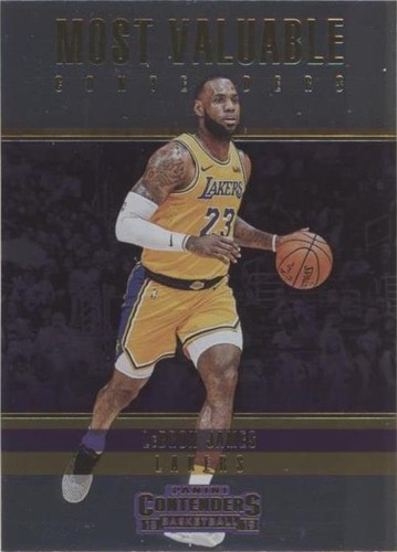 LeBRON JAMES 2018-19 CONTENDERS OPTIC SILVER PRIZM SP PSA 8 LOS