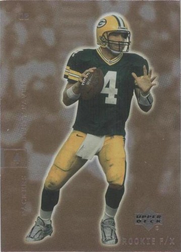 2001 Upper Deck Rookie F/X Brett Favre #33