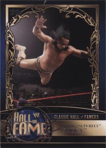 タレントカード ssnoopy WWE Jimmy Snuka Hasbro Bio Card Wrestling Used WCW Classic