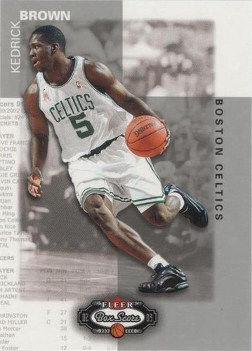 2002-03 Fleer Box Score - Kedrick Brown #6