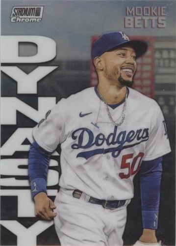 J304 MOOKIE BETTS 2022 STADIUM CLUB CHROME DYNASTY ORANGE