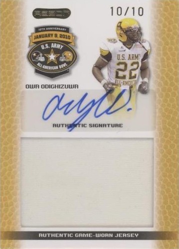 2010 Razor U.S. Army All-American Bowl Owamagbe Odighizuwa #JS-OO1