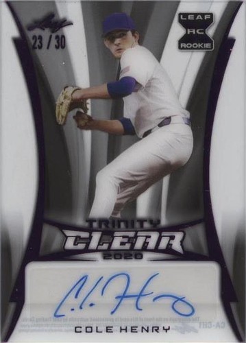 2020 Leaf Trinity - Cole Henry #CA-CH1