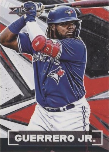Topps Fire scorching sigs on card signature Vladimir Guerrero jr 