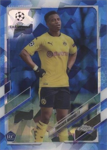 Youssoufa Moukoko Topps Chrome Sapphire Edition UCL PSA MINT Youssoufa Moukoko Topps Chrome Sapphire Edition UCL PSA MINT