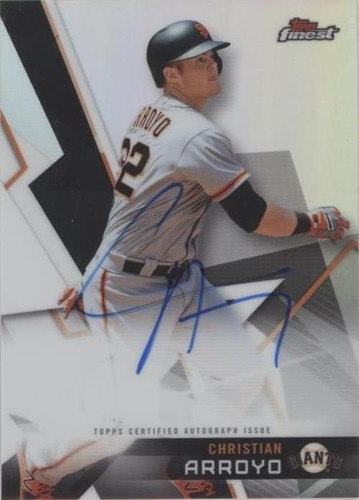 2018 Topps Finest - Christian Arroyo #FA-CA