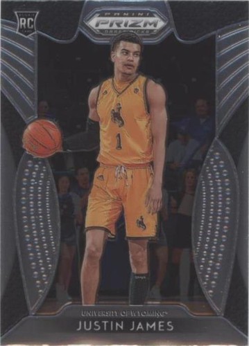 2019-20 PANINI-PRIZM JUSTIN JAMES PURPLE PRIZM 17/75 RC #295 PSA 