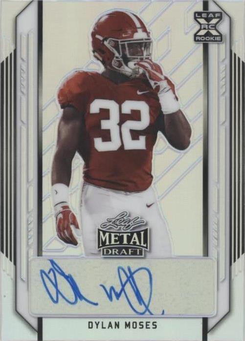 2021 Leaf Metal Draft Dylan Moses #BA-DM1