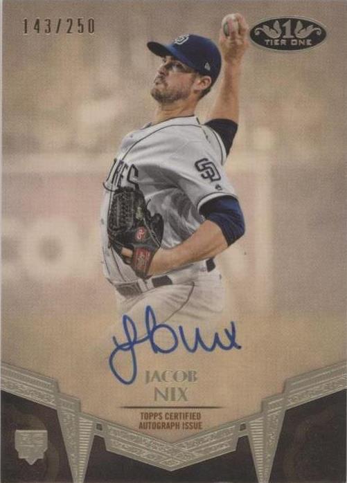 2019 Topps Tier One - Jacob Nix #BA-JN