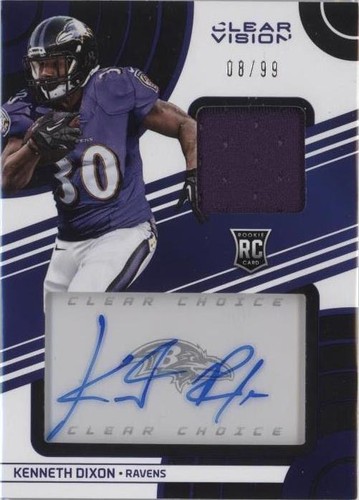 2016 Panini Clear Vision Kenneth Dixon #12