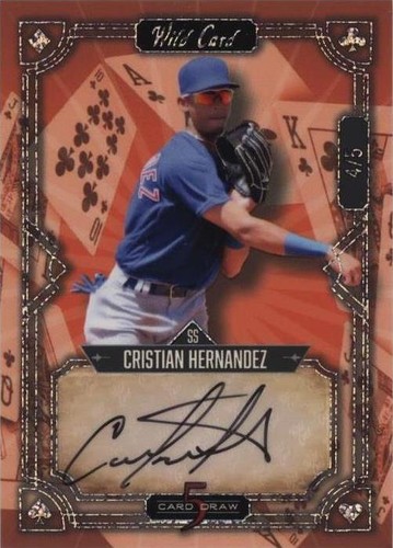 2023 Wild Card 5 Card Draw - Cristian Hernandez #5CDCL-10