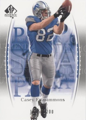 2003 SP Authentic Casey Fitzsimmons #92