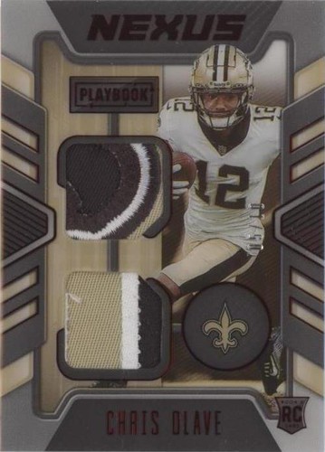 2022 Panini Playbook Chris Olave #NJ-9