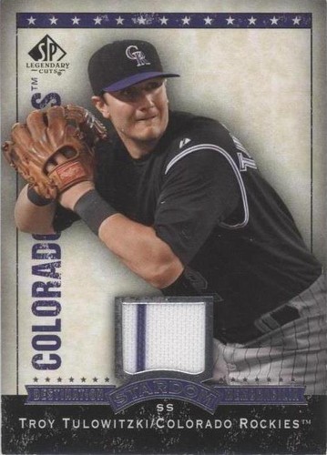 2008 SP Legendary Cuts - Troy Tulowitzki #DS-TT