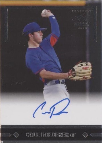 2018 Leaf Ultimate Draft - Cole Roederer #GLR-CR1