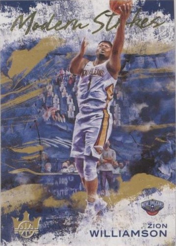 ZION WILLIAMSON 2020-21 OBSIDIAN SUPERNOVA PURPLE DIECUT #D